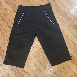 Grand Slam Golf Pants Capris Black Size 8